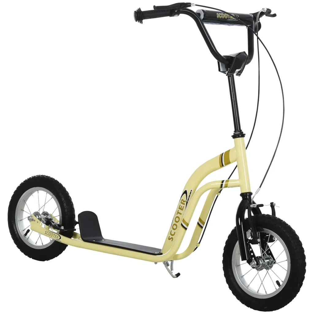 Tretroller mit Handbremse