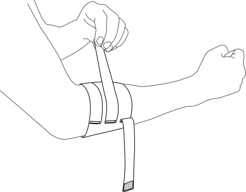 Ellenbogenbandage aus recyceltem Kunststoff