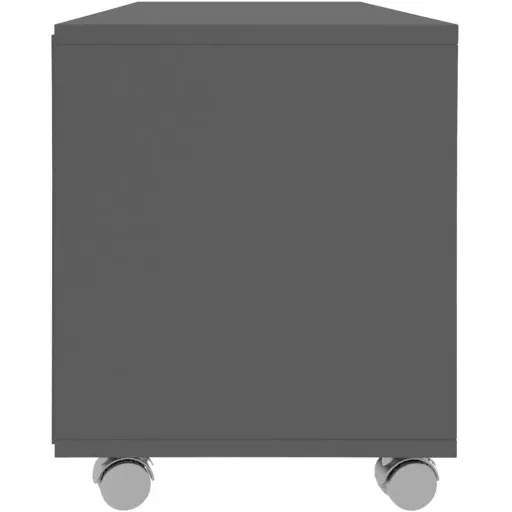 TV-Schrank mit Rollen 90x35x35 cm Spanplatte schwarz