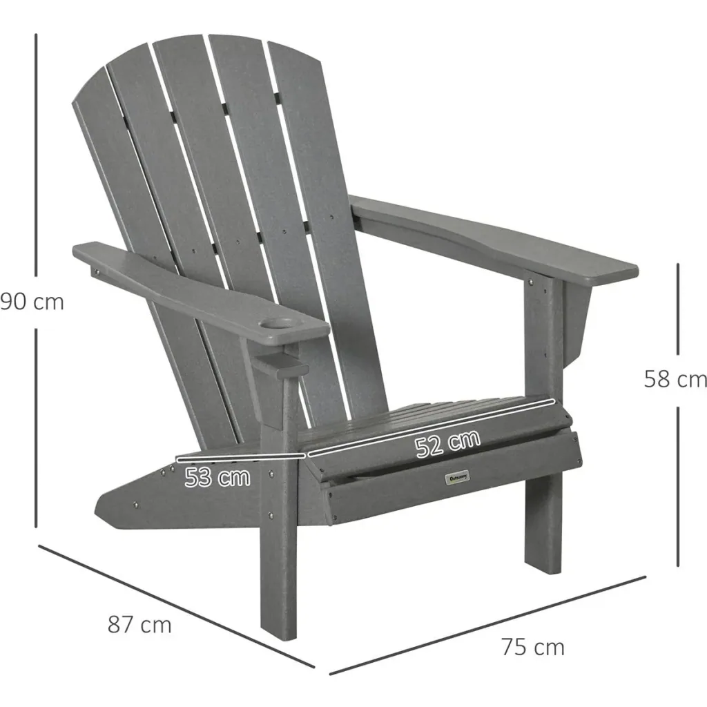 Adirondack Gartenstuhl mit Getränk