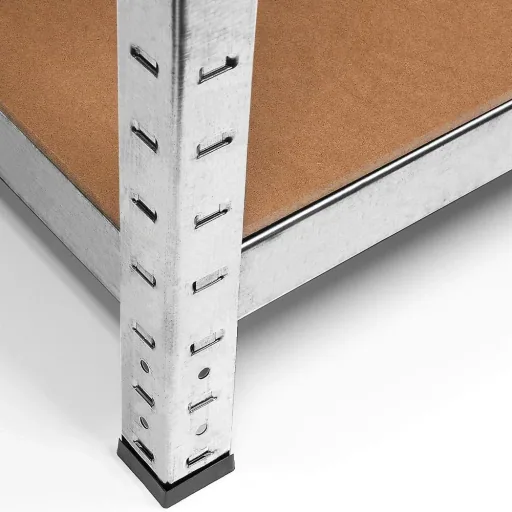 Metall-Lagerregal / Fachbodenregal mit 5 Fachböden - 875kg Kapazität - (HxBxT) 180x90x40 cm - 175kg pro Fachboden
