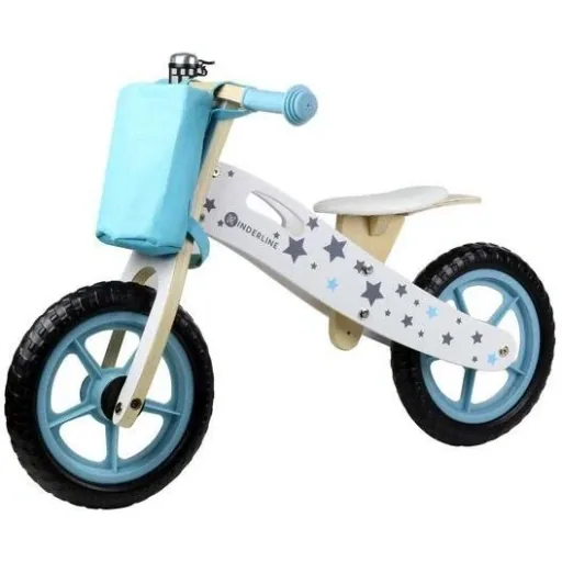 Gehfahrrad-Holz - 37-44cm - Hellblau