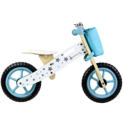 Gehfahrrad-Holz - 37-44cm - Hellblau