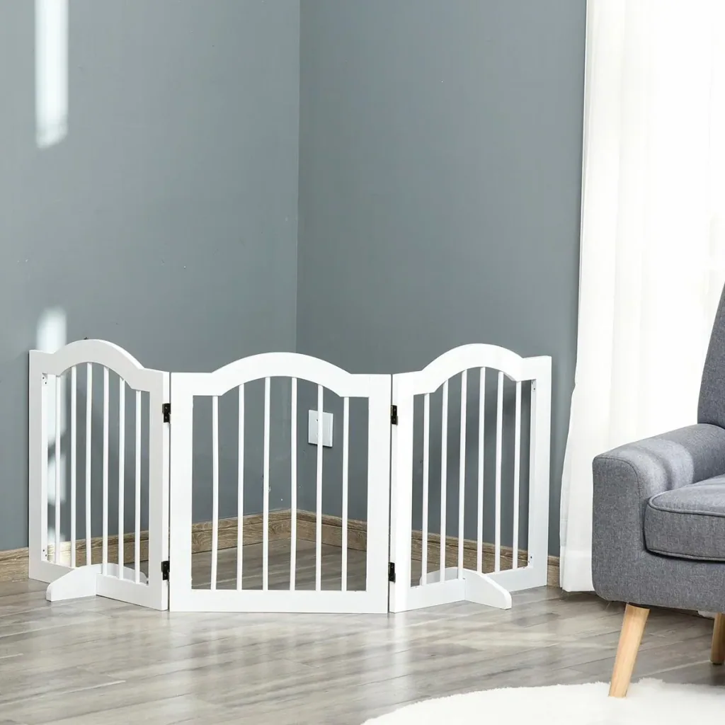 Ob für Treppen, Hauseingänge oder als Raumbegrenzung - mit diesem Absperrgitter bleibt ihr Hund in seinem gesicherten Be
