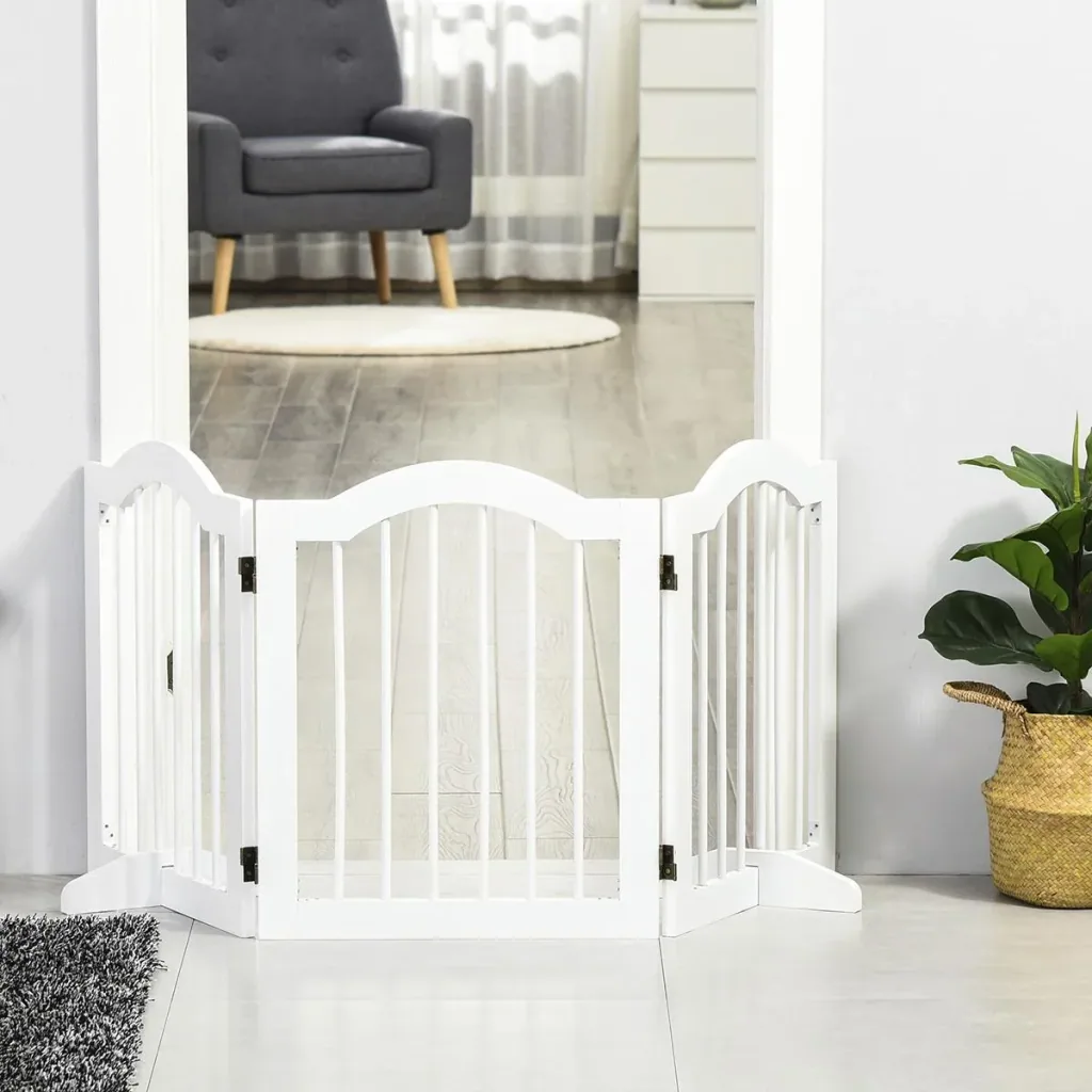 Ob für Treppen, Hauseingänge oder als Raumbegrenzung - mit diesem Absperrgitter bleibt ihr Hund in seinem gesicherten Be