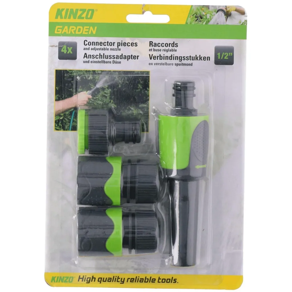 Tauchpumpenset inklusive 10 Meter Gartenschlauch mit Gartensprinkler und Anschlüssen