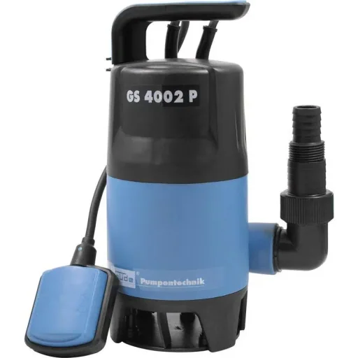 Tauchpumpenset inklusive 10 Meter Gartenschlauch mit Gartensprinkler und Anschlüssen