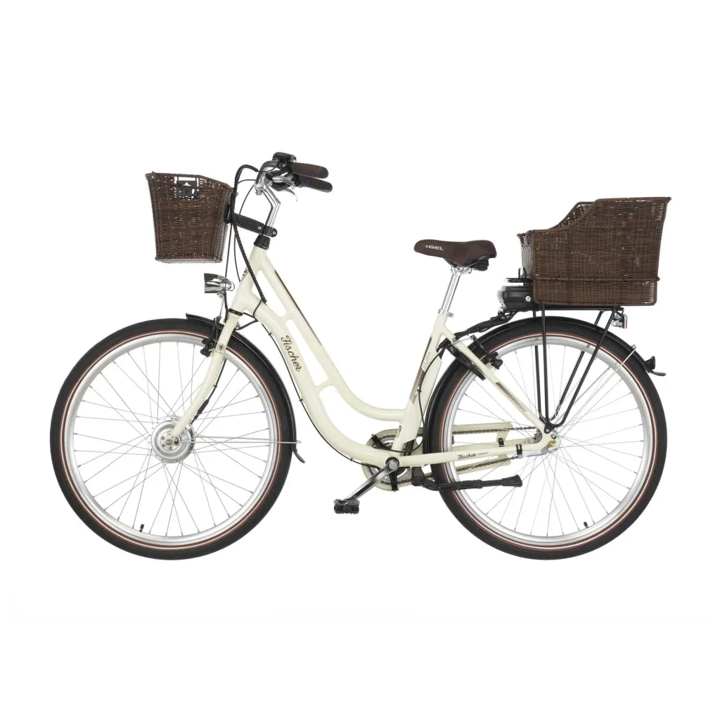 Unisex E-Bike City, 28 Zoll, Rahmengröße 48 cm, 3-Gang Nabenschaltung, Elfenbein glänzend, CITA ER1804