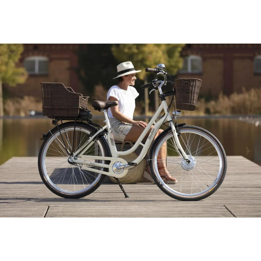 Unisex E-Bike City, 28 Zoll, Rahmengröße 48 cm, 3-Gang Nabenschaltung, Elfenbein glänzend, CITA ER1804