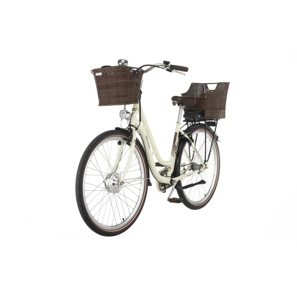 Unisex E-Bike City, 28 Zoll, Rahmengröße 48 cm, 3-Gang Nabenschaltung, Elfenbein glänzend, CITA ER1804