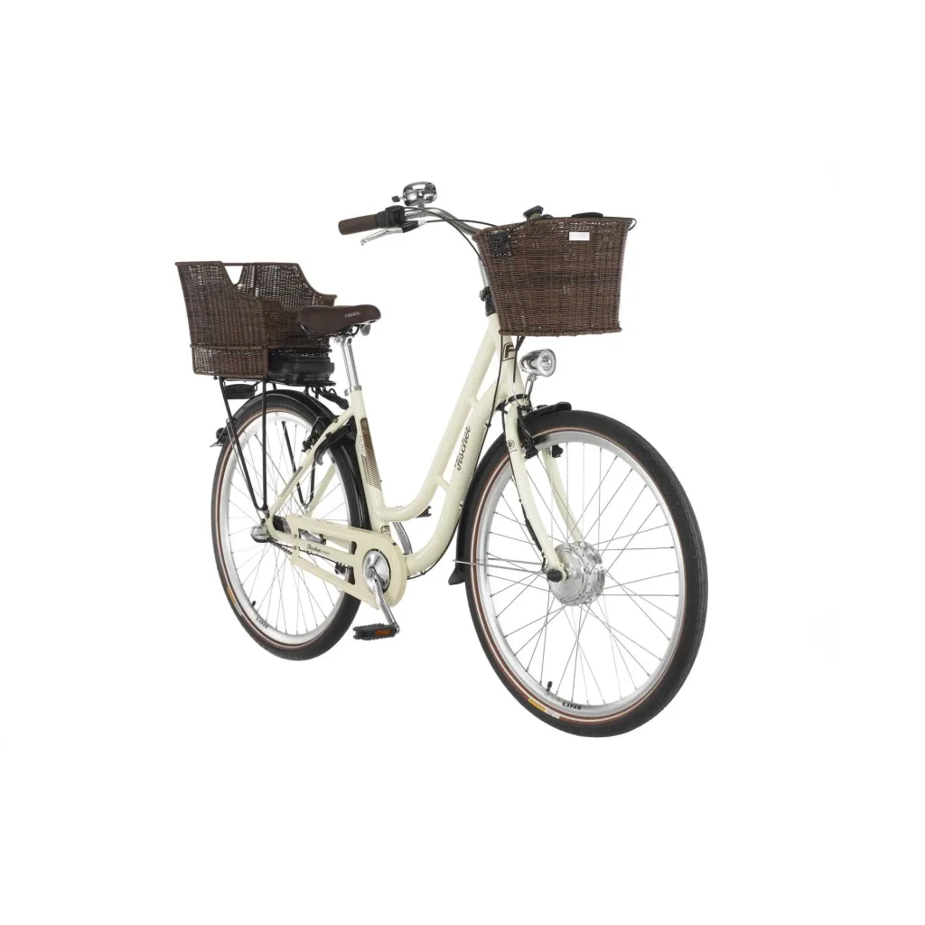 Unisex E-Bike City, 28 Zoll, Rahmengröße 48 cm, 3-Gang Nabenschaltung, Elfenbein glänzend, CITA ER1804