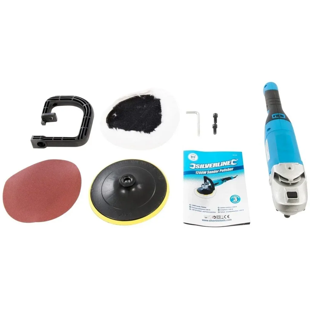 Schleifer und Polierer, 180 mm. - 1200 Watt.