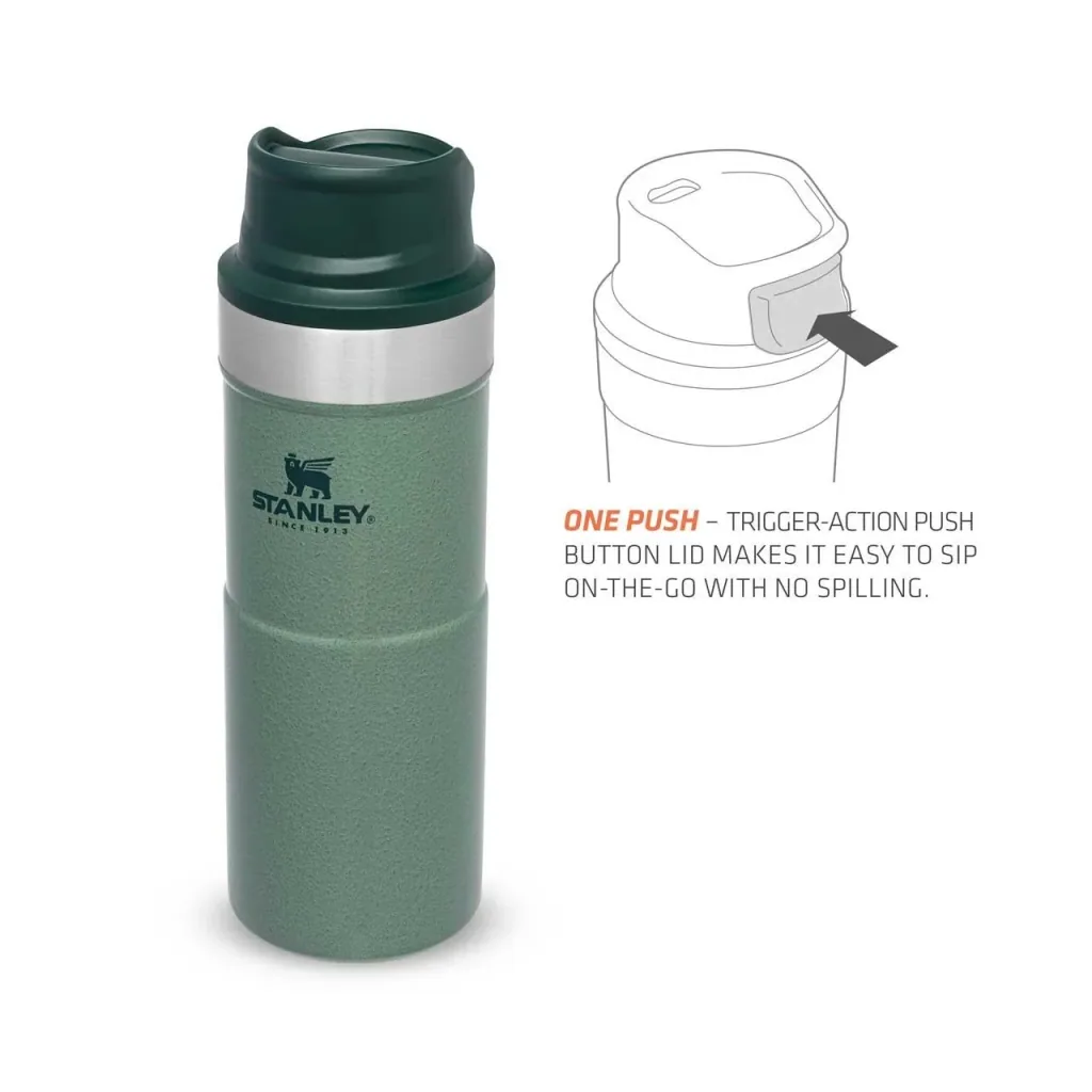 Trigger-Action Travel Mug 0,35 l, Hammertone Green, Vakuumisolierung, Einhandbedienung