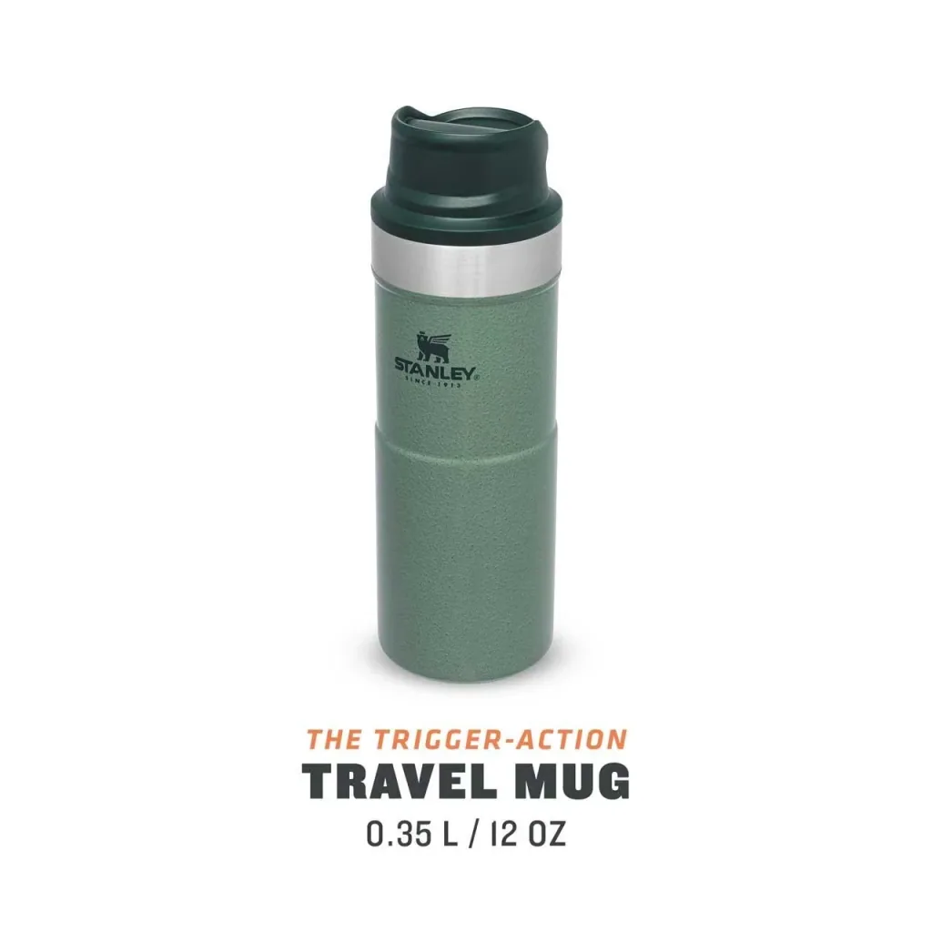Trigger-Action Travel Mug 0,35 l, Hammertone Green, Vakuumisolierung, Einhandbedienung