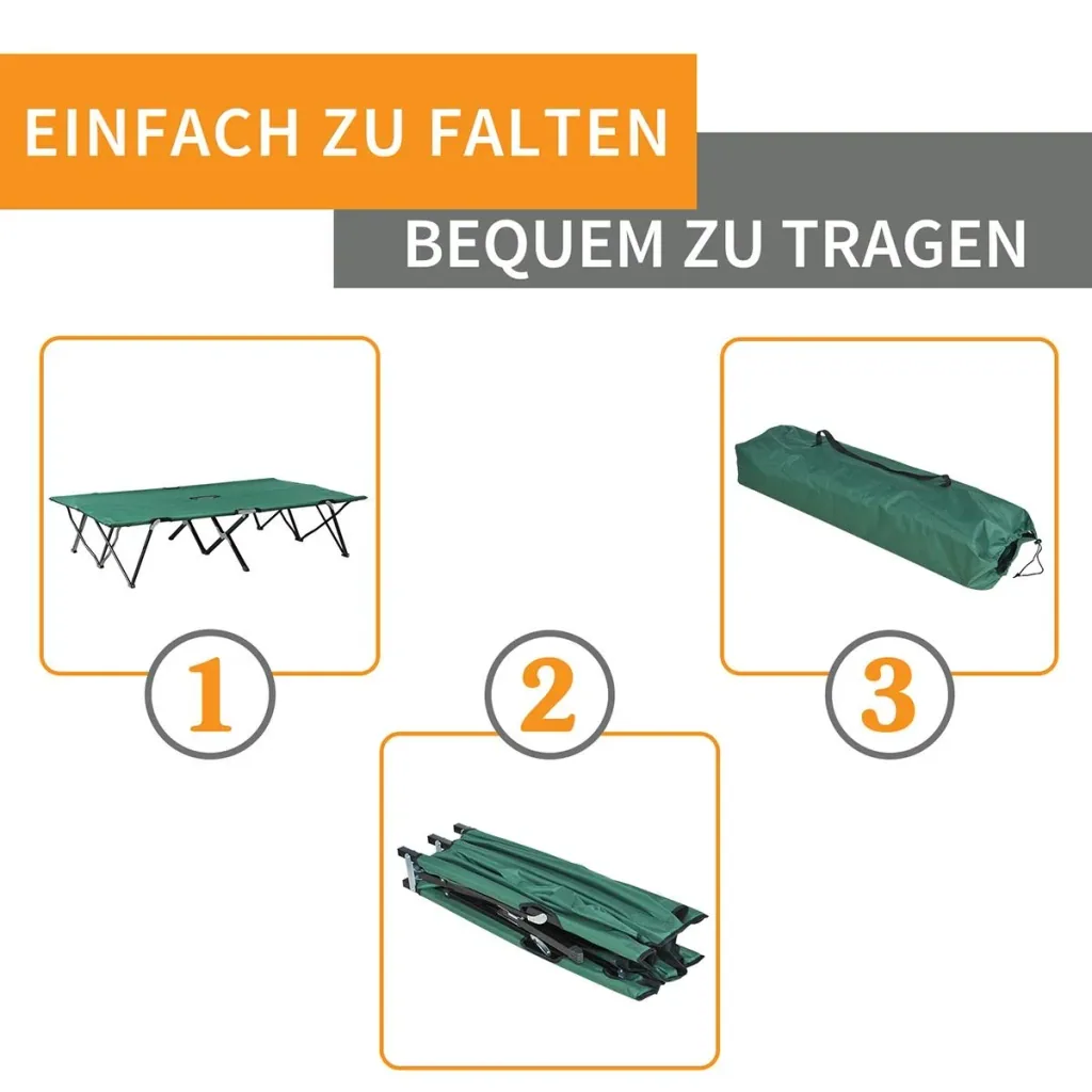 Campingbett Klappbar für 2 Persone