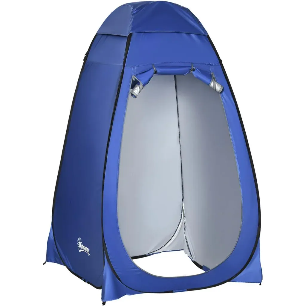 Duschzelt - Toilette oder Dusche - Wasserdicht - Blau - Polyester - 120 x 120 x 190 cm