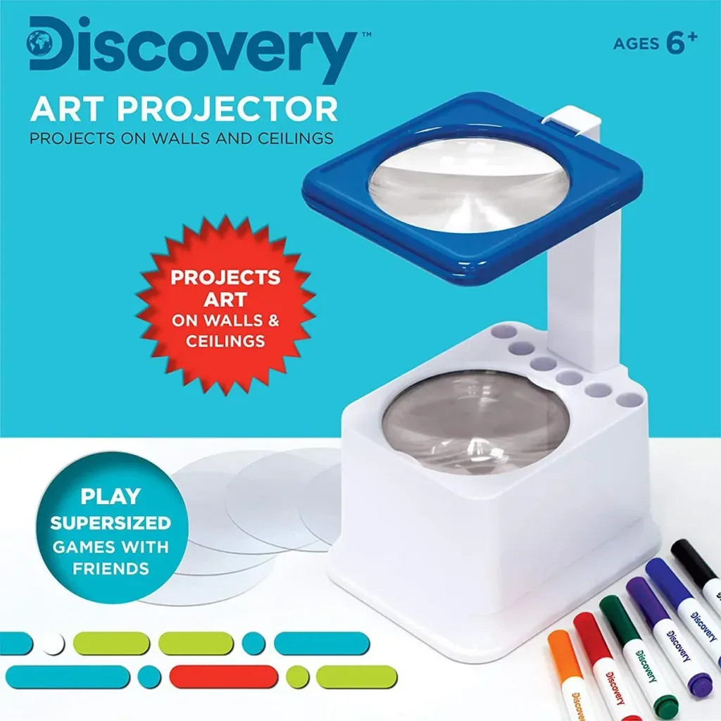 Discovery Kids Projektor Projiziere deine selbstgemachten Zeichnungen an die Wand oder die Decke