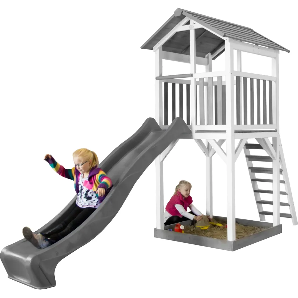 Beach Tower Spielturm - Graue Rutsche