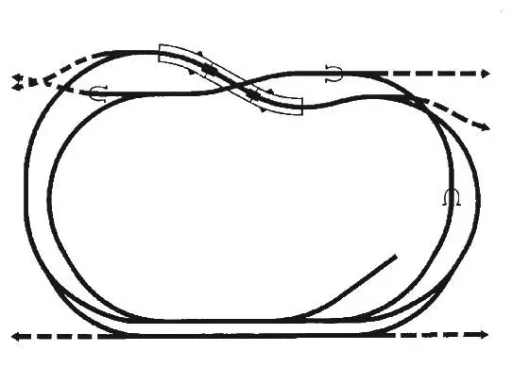 Fertiggelände Königsfeld - 160 x 100 cm, ca. 24 cm hoch, Spur H0, TT, koloriert und begrast, auf Holzrahmen