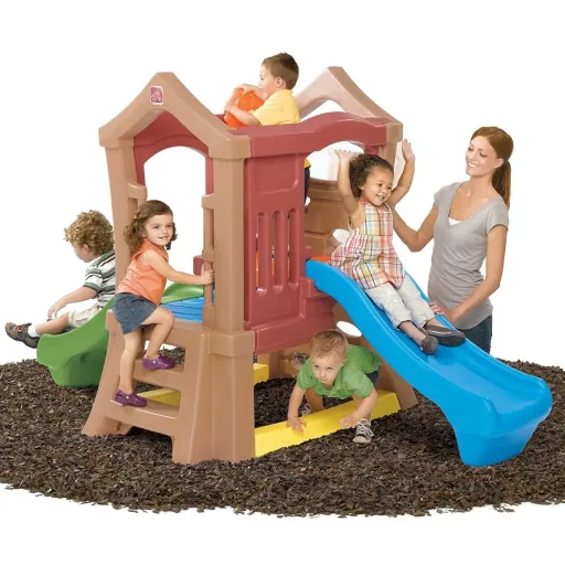 Spielen Up Doppel Slide Climber