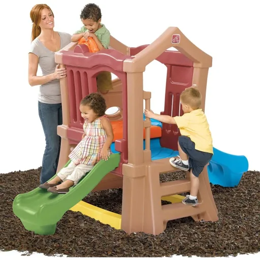 Spielen Up Doppel Slide Climber