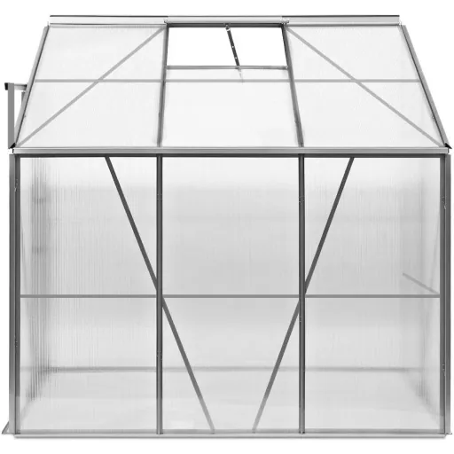 Aluminium-Seitengewächshaus 192x127x202cm mit Fenster