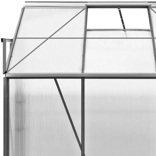 Aluminium-Seitengewächshaus 192x127x202cm mit Fenster