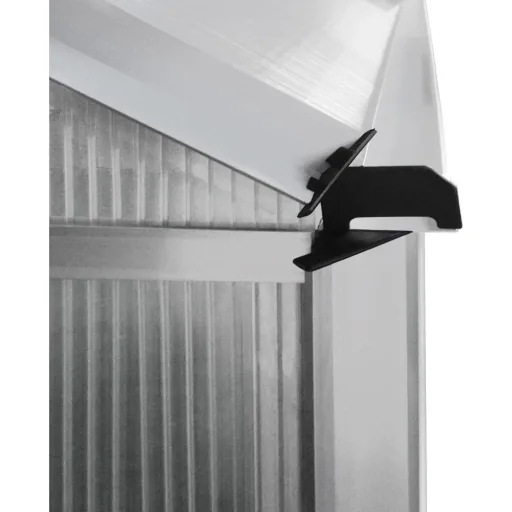 Aluminium-Seitengewächshaus 192x127x202cm mit Fenster
