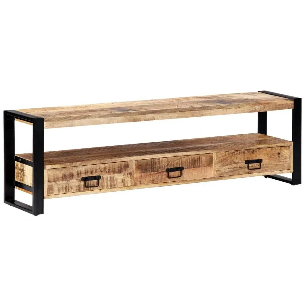 Tv-Schrank 150x30x45 cm massiv Mangoholz