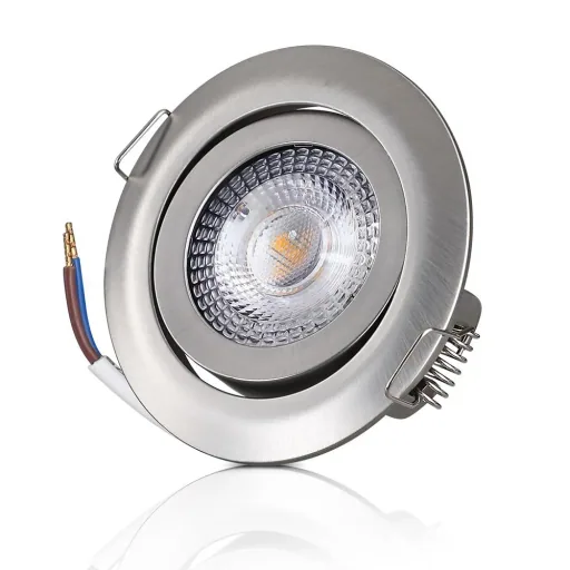 LED-Downlight Krog 6-teiliges Set Nickel