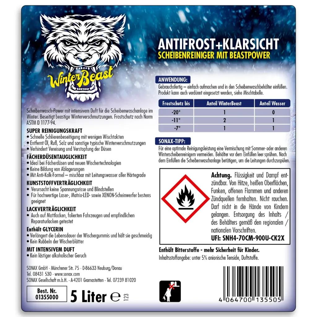 AntiFrost und KlarSicht - "Winter Beast" -20°C, 5 Liter