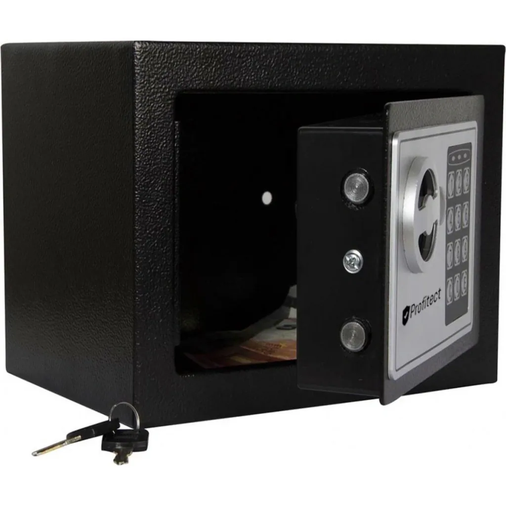 Elektronischer Safe - 31x20x20 cm - Schwarz