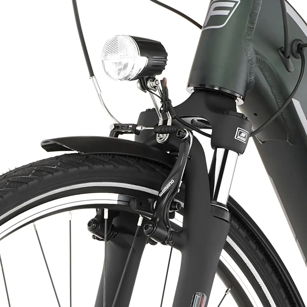 Unisex E-Bike City, 28 Zoll, Rahmengröße 41cm, 7-Gang Nabenschaltung, grün matt, CITA 3.2i