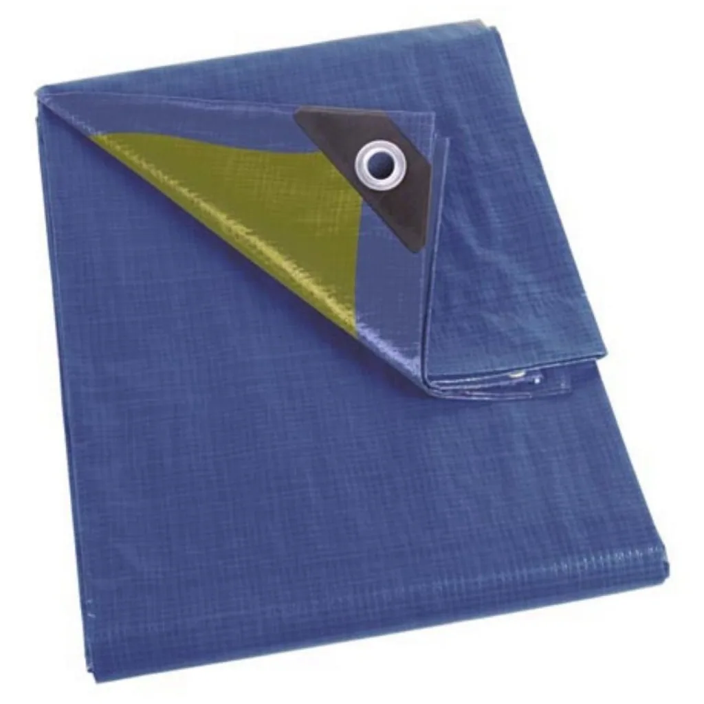 Plane - Blau/Khaki - Stark - 10 x 12 m