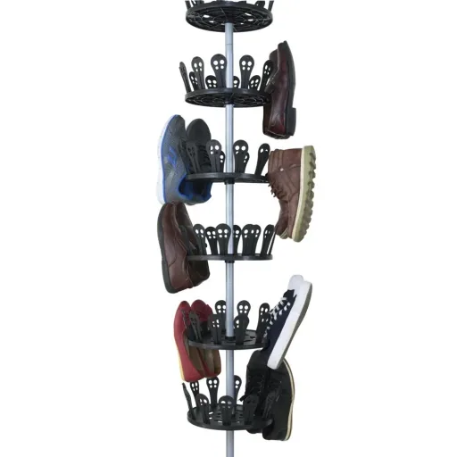 XXL-Schuhkarussell für 96 Schuhe aus Edelstahl