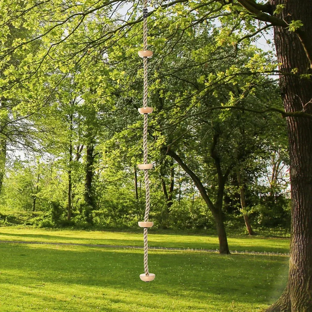 Kletterseil mit Holzsprossen, für 3-14 Jahre