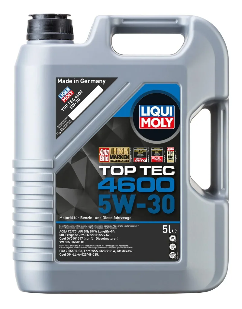 Synthese-Technologie-Motorenöl Top Tec 4600 5 W-30, 5 Liter