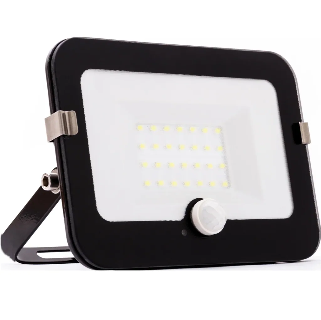LED-Fluter mit Bewegungsmelder, 30 Watt, IP44, 195 x 140 x 36 mm