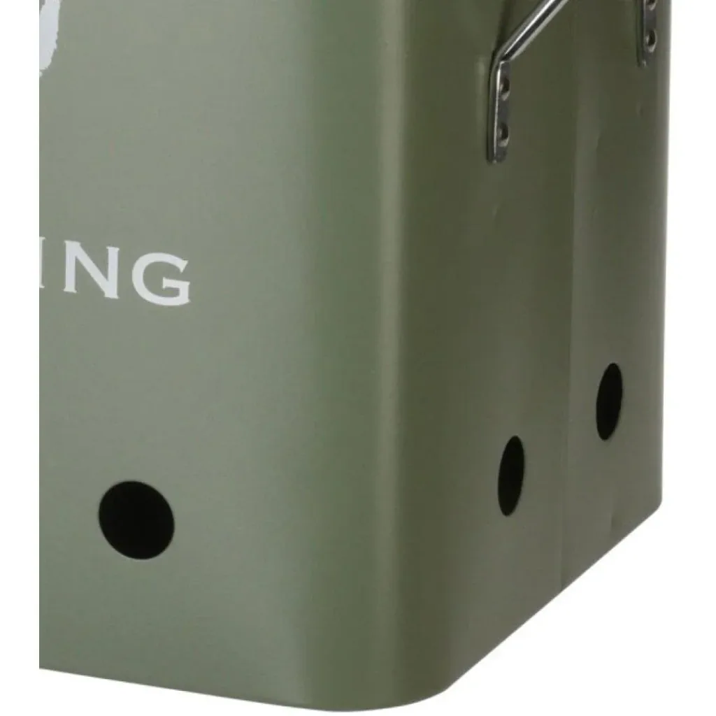 Grill King Holzkohlegrill Rechteckig - Mattgrün - 32x20x20 cm