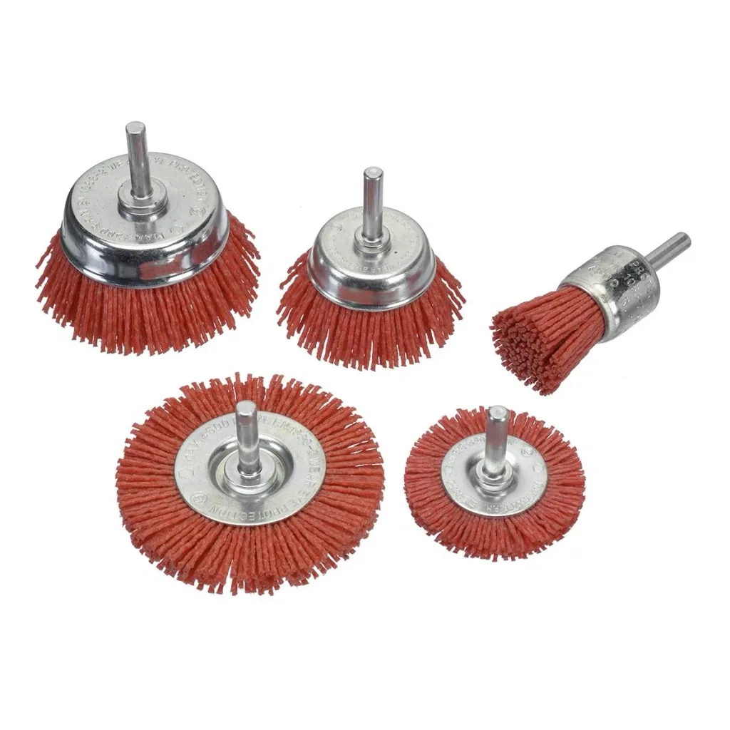 DIY-Bürsten-Set, gewellter Draht, für Bohrmaschinen, 5-teilig