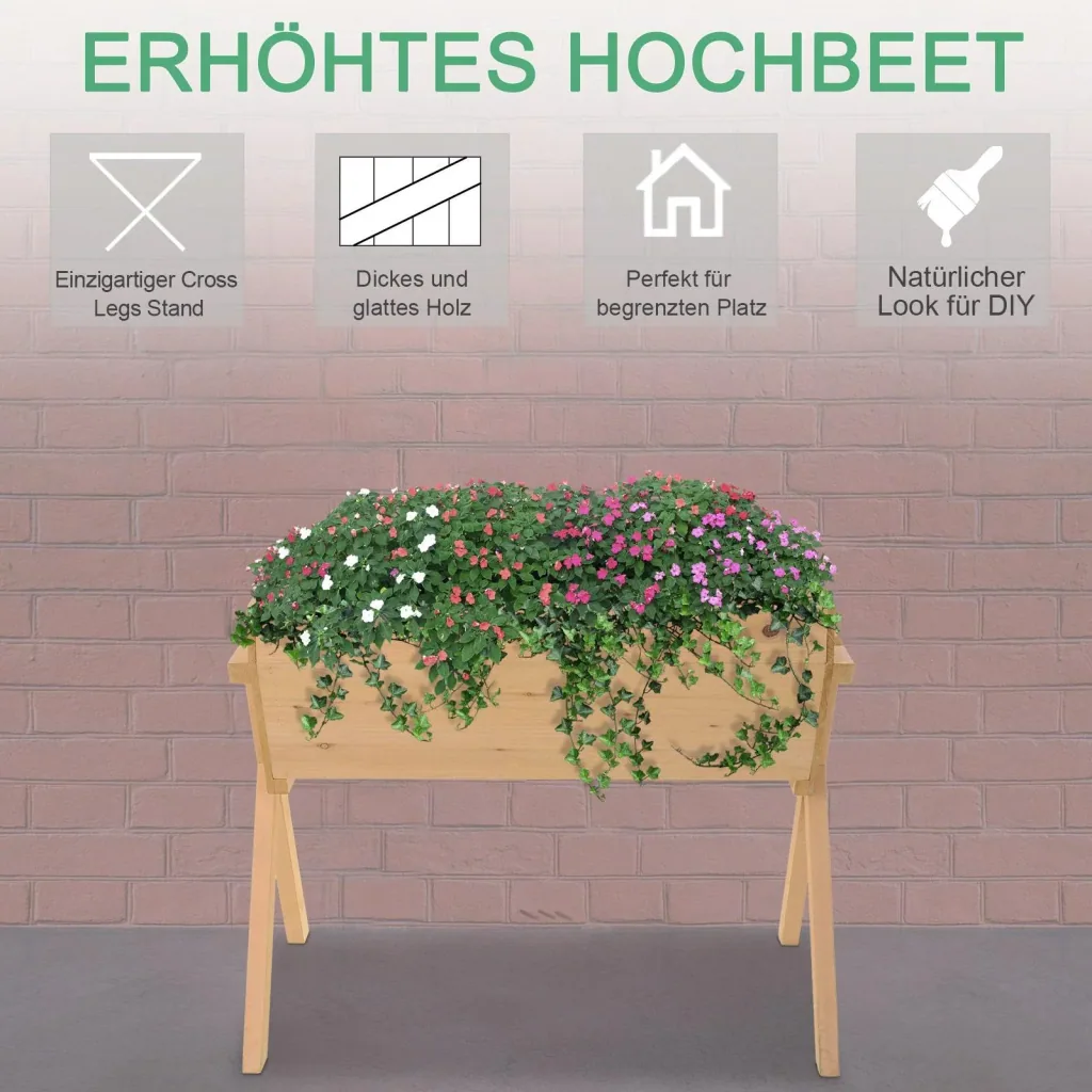 Hochbeet mit Vliesstofftuch