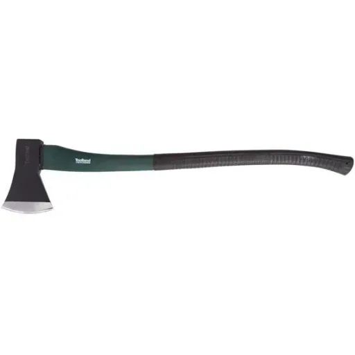 2er-Set Äxte - Axt und Spaltaxt - 90cm/30cm - schwarz/grün