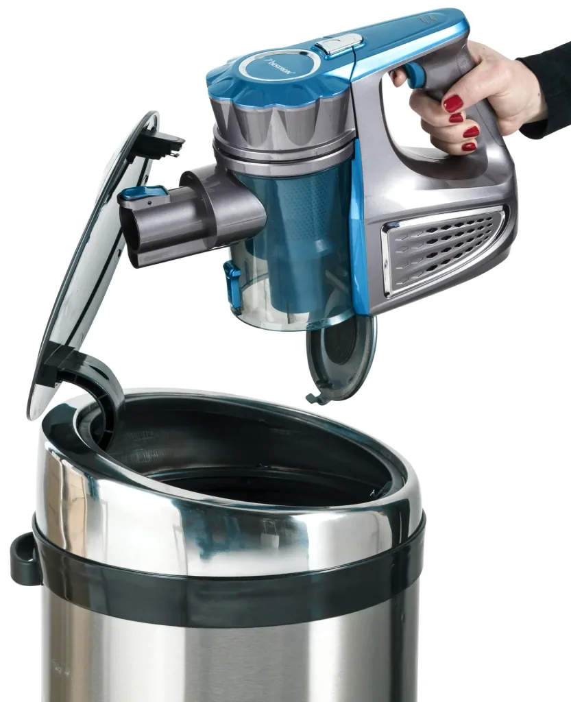 2 in 1 Akku-Zyklon-Handstaubsauger „Practico Go“, beutellos, mit Turbodüse und Parkettdüse, 21,6 Volt