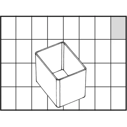 Schubladenblock mit 24 Schubladen - 33x30,6x15cm MET Loose Insert A9-1 - Kunststoff