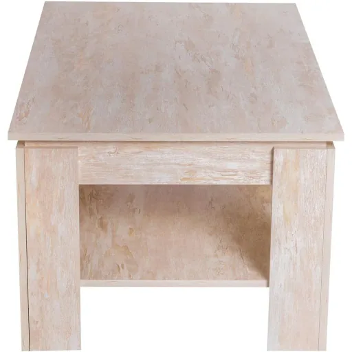 Couchtisch Beistelltisch Kaffetisch mit Ablage Pinie Holz 110 x 65 cm