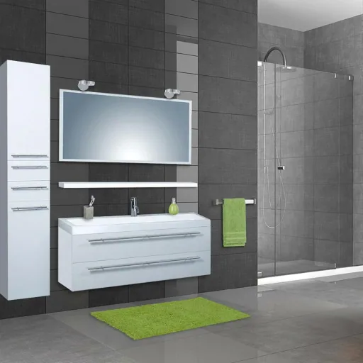 Badezimmermöbel Force 125 cm - Weiss
