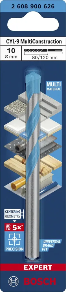 Multi Construction Bohrer, 10 x 80 x 120 mm, d9 mm