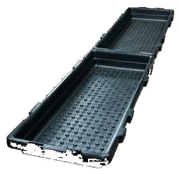 Klauenwanne, 203 x 83 cm, schwarz