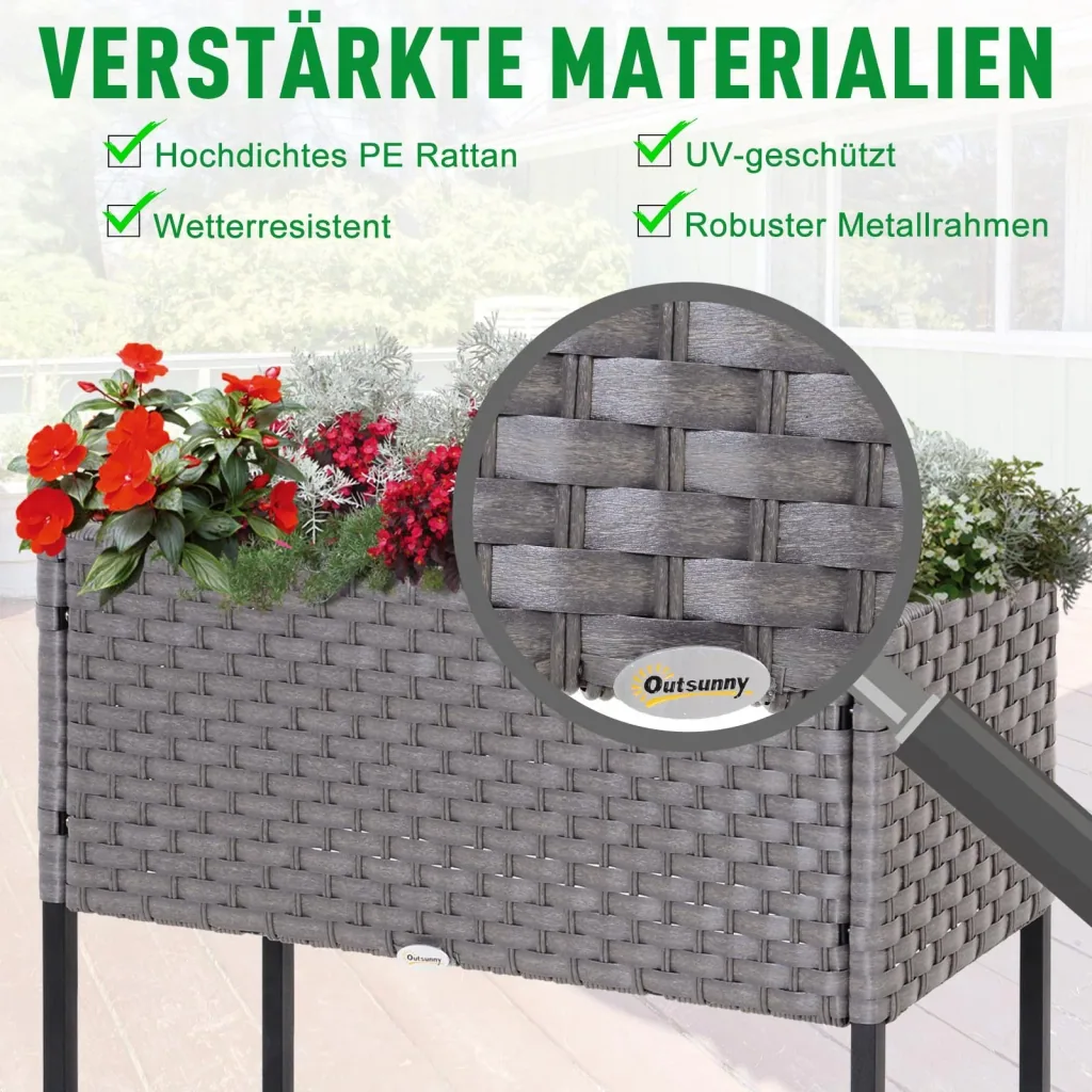 Hochbeet mit Ablage
