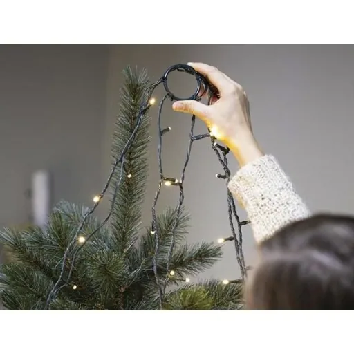 Vellight Weihnachtsbeleuchtung - für Weihnachtsbäume bis zu 180 cm - 220 LEDs - Warmweiß - Innen & Außen